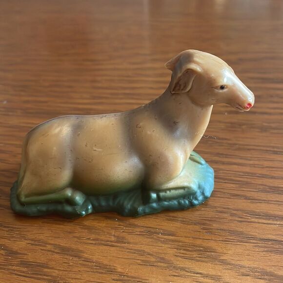 Vintage Set of 3 hard plastic nativity scene animals from manger - Picture 6 of 9